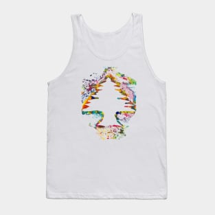 Cedar of lebanon paint art Tank Top